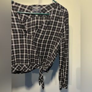 Abercrombie & Fitch Plaid Crop Top